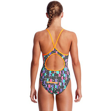 Funkita - Secret Code - Girls Diamond Back One Piece