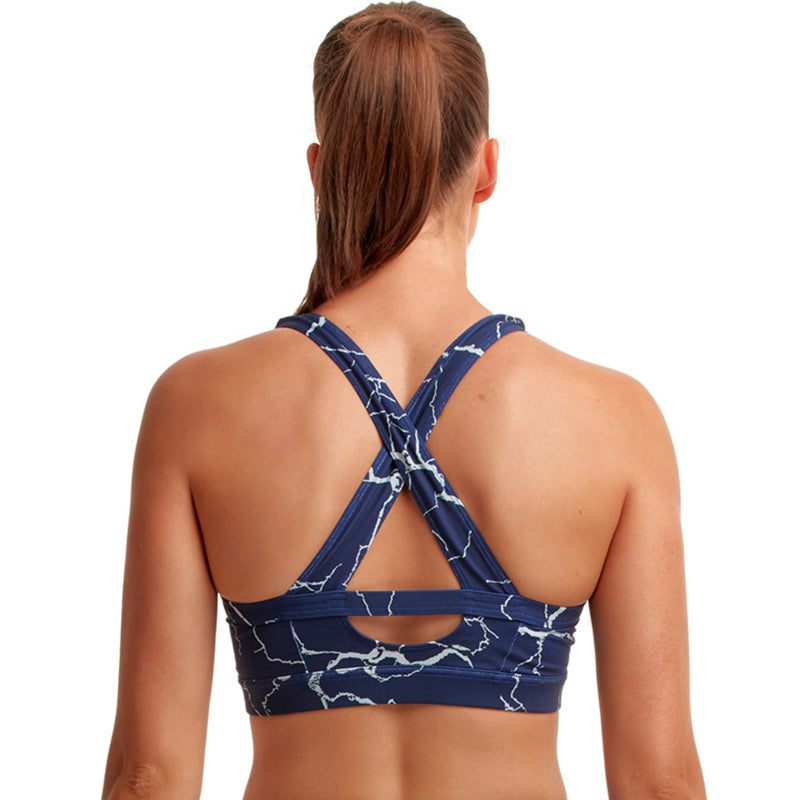 Funkita - Silver Lining - Ladies X Fit Crop Top