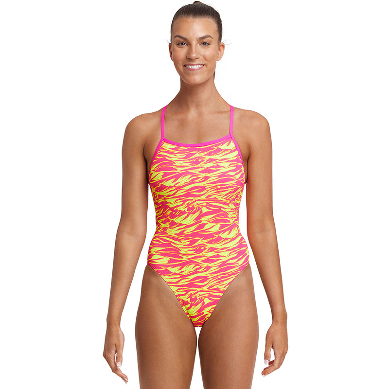 Funkita - Snow Caps - Ladies Tie Me Tight One Piece