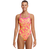 Funkita - Snow Caps - Ladies Tie Me Tight One Piece