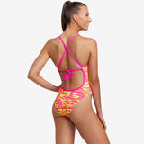 Funkita - Snow Caps - Ladies Tie Me Tight One Piece