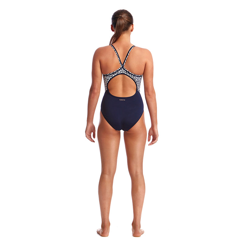 Funkita - Snow Leaf - Ladies Diamond Back One Piece