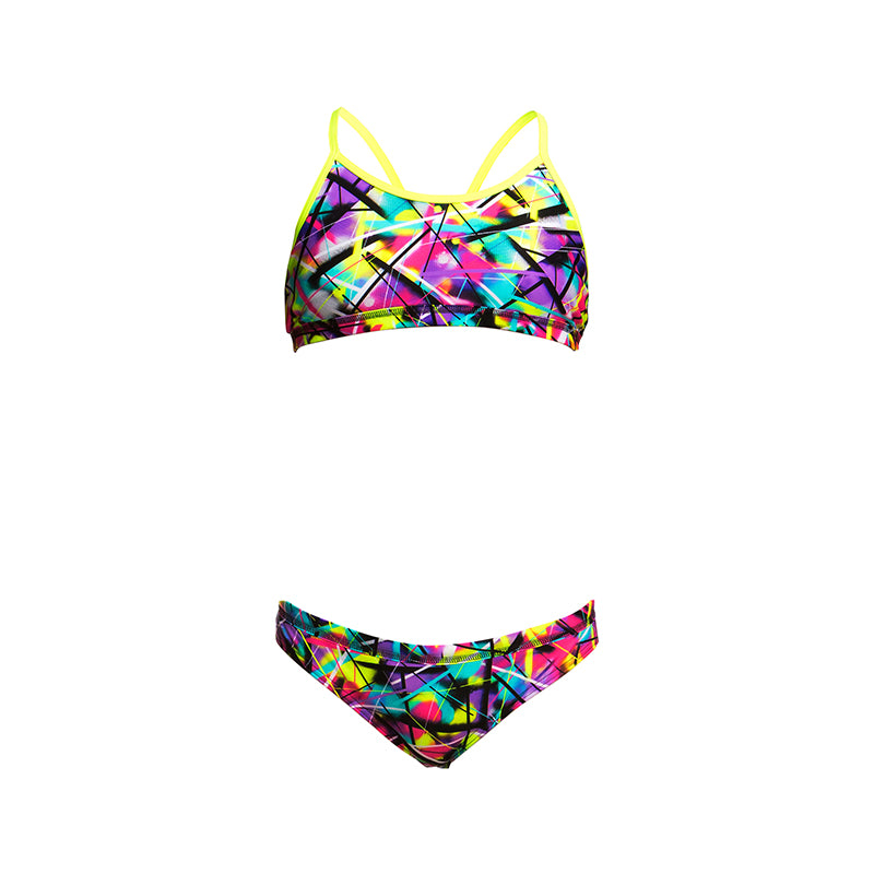 Funkita - Spray On - Girls Racerback Two Piece
