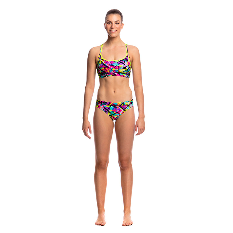 Funkita - Spray On - Ladies Bikini Sports Top
