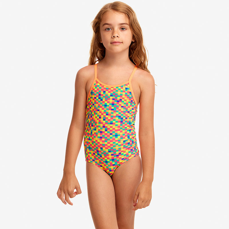 Funkita - Square Stare - Toddlers Girls Printed One Piece