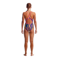 Funkita - Squiggle Piggle - Girls Diamond Back One Piece