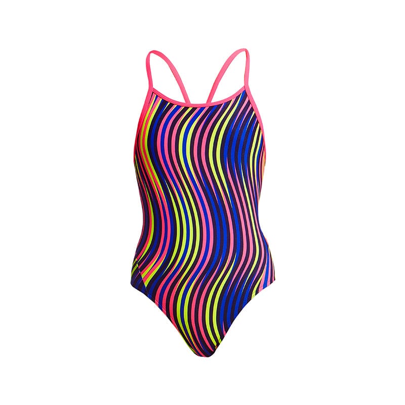 Funkita - Squiggle Piggle - Girls Diamond Back One Piece