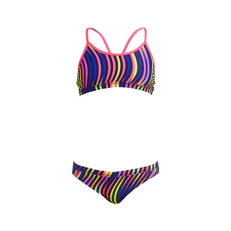 Funkita - Squiggle Piggle - Girls Racerback Two Piece