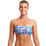 Funkita - Stacked Candy - Ladies Swim Crop Top
