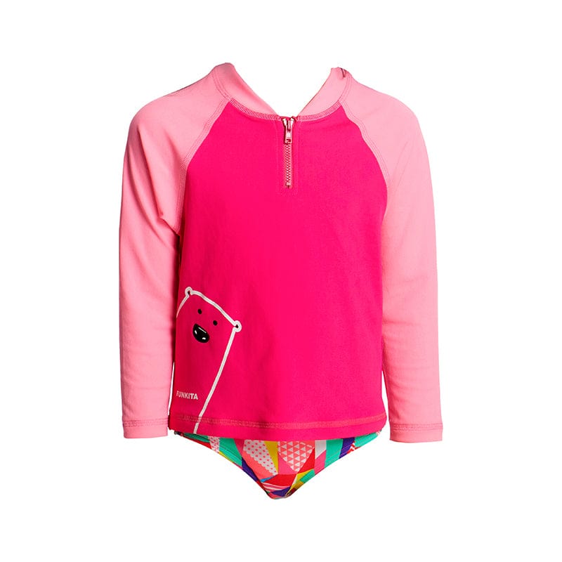 Funkita - Stare Bare - Toddler Girls Zippy Rash Vest