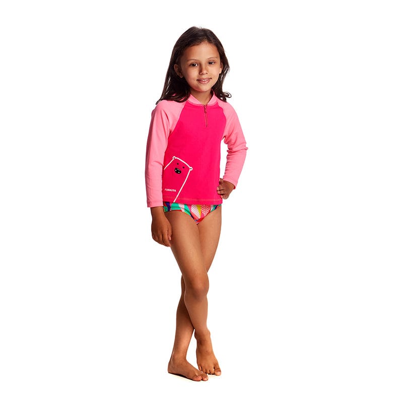 Funkita - Stare Bare - Toddler Girls Zippy Rash Vest
