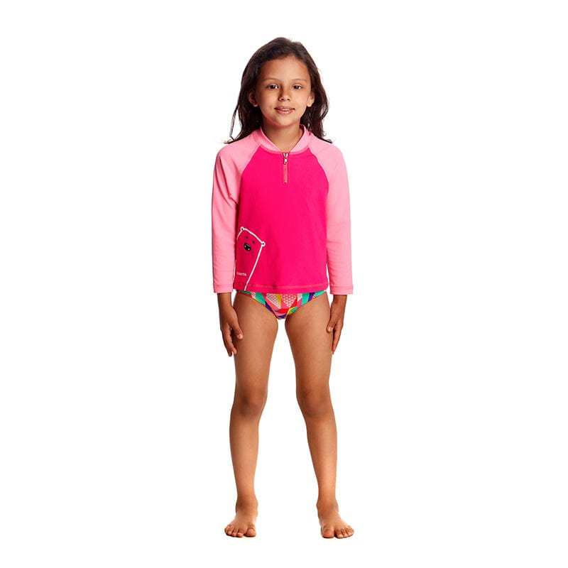 Funkita - Stare Bare - Toddler Girls Zippy Rash Vest