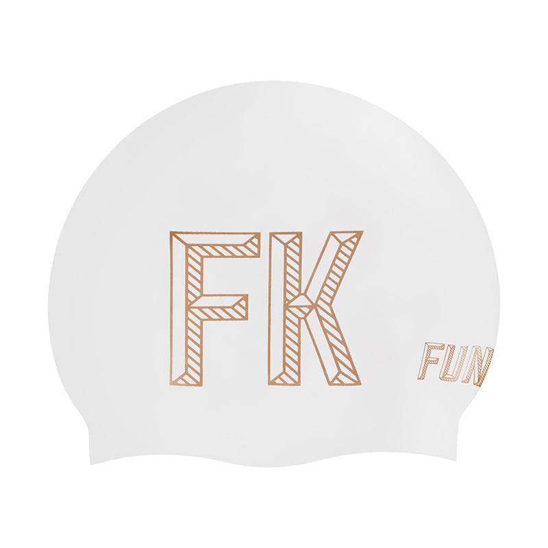 Funkita - Stencilled White Seamless Swim Cap