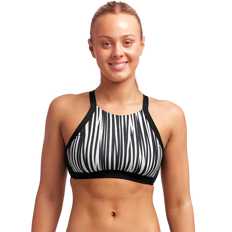 Funkita - Stick Stack - Ladies Hi Light Swim Top