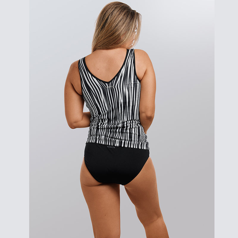 Funkita - Stick Stack - Ladies Zip Front Tankini Top