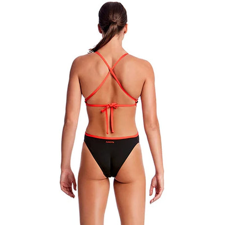 Funkita - Still Black - Ladies Cut Away Tie Back One Piece
