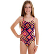 Funkita - Sunset Weaving - Girls Single Strap One Piece - Aqua Swim Supplies