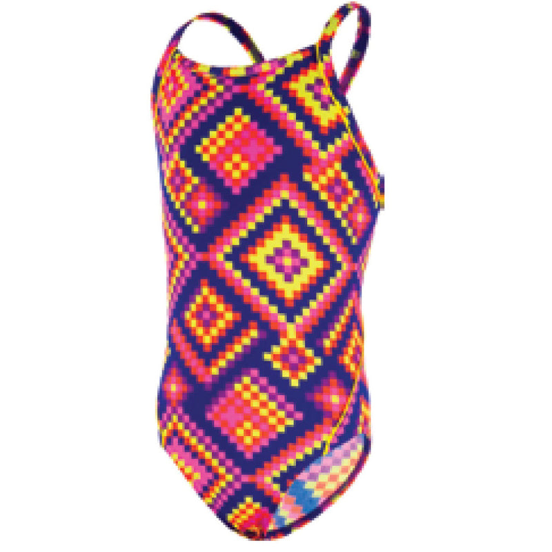 Funkita - Sunset Weaving - Girls Single Strap One Piece - Aqua Swim Supplies