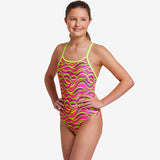 Funkita - Swerve Up - Girls Eco Diamond Back One Piece
