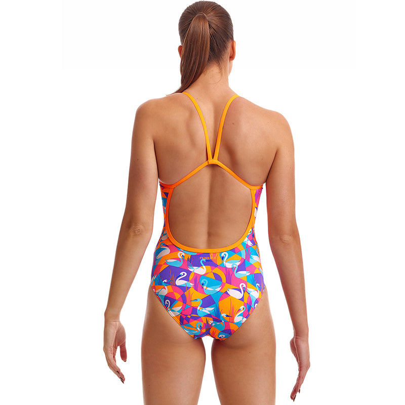 Funkita - Swim Swan - Ladies Eco Single Strap One Piece