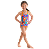 Funkita - Swim Swan - Toddler Girl's Eco Printed One Piece