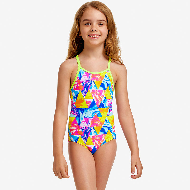Funkita - Swirl Stopper - Toddler Girls Printed One Piece