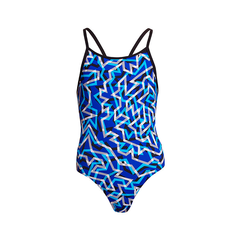 Funkita - Ticker Tape - Girls Diamond Back One Piece