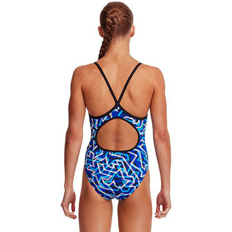 Funkita - Ticker Tape - Girls Diamond Back One Piece