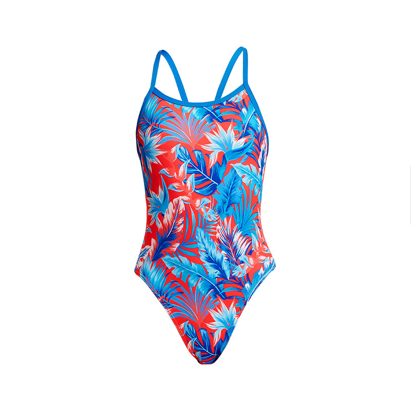 Funkita Trop Shop Girls Eco Single Strap One Piece – Aqua Swim