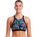 Funkita - Tropic Tag - Ladies High Neck Active Crop Top