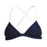 Funkita - White Stripes - Ladies Bikini Tri Top