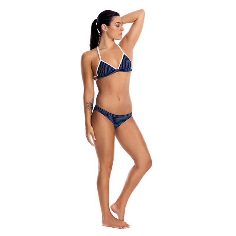 Funkita - White Stripes - Ladies Bikini Tri Top