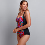 Funkita - Wild Roses Grow - Ladies Ruched One Piece