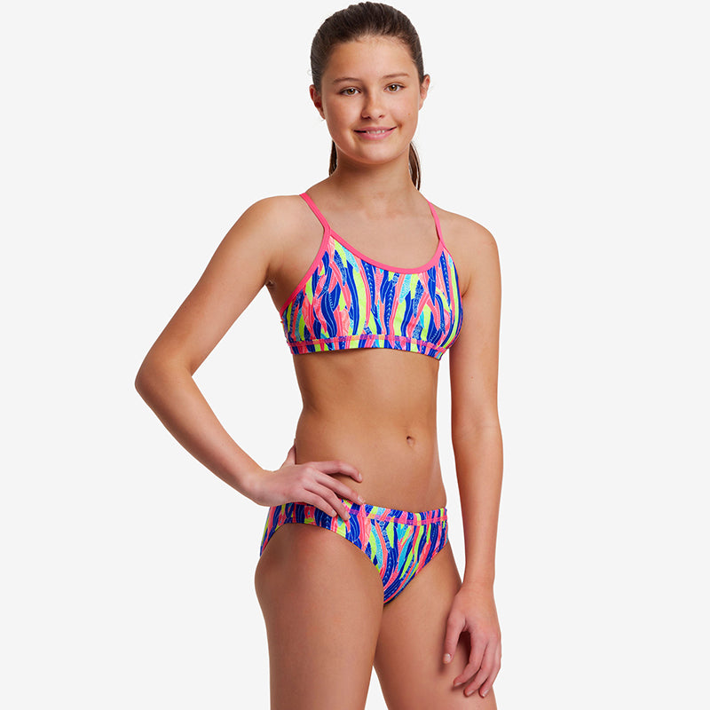 Funkita - Wing Tips - Girls Eco Racerback Two Piece