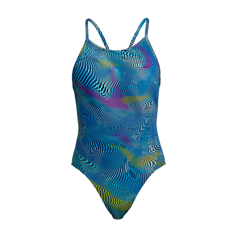 Funkita - Wires Crossed - Girls Diamond Back One Piece