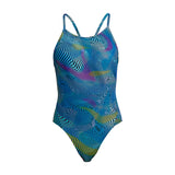 Funkita - Wires Crossed - Girls Diamond Back One Piece