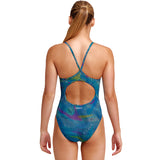 Funkita - Wires Crossed - Girls Diamond Back One Piece