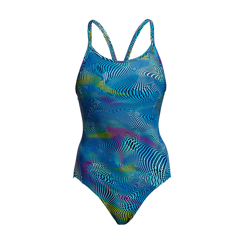 Funkita - Wires Crossed - Ladies Diamond Back One Piece