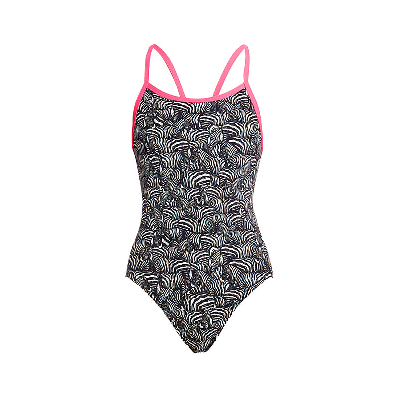 Funkita - Zebra Crossing - Girls Eco Single Strap One Piece