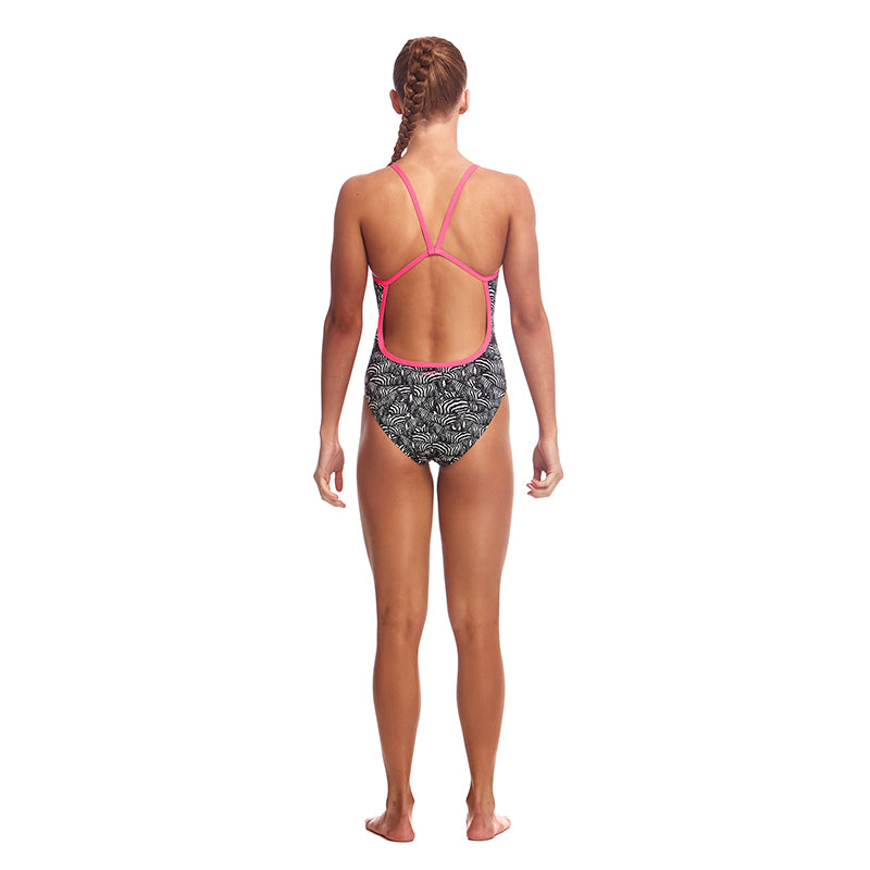 Funkita - Zebra Crossing - Girls Eco Single Strap One Piece