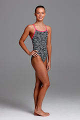 Funkita - Zebra Crossing - Girls Eco Single Strap One Piece