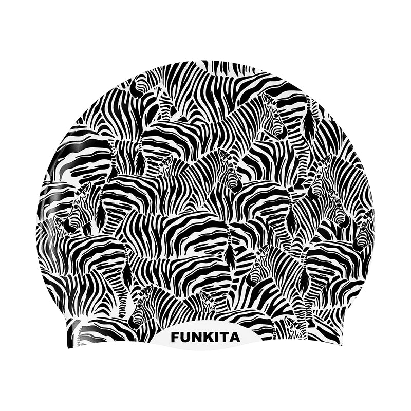 Funkita - Zebra Crossing - Silicone Swimming Cap