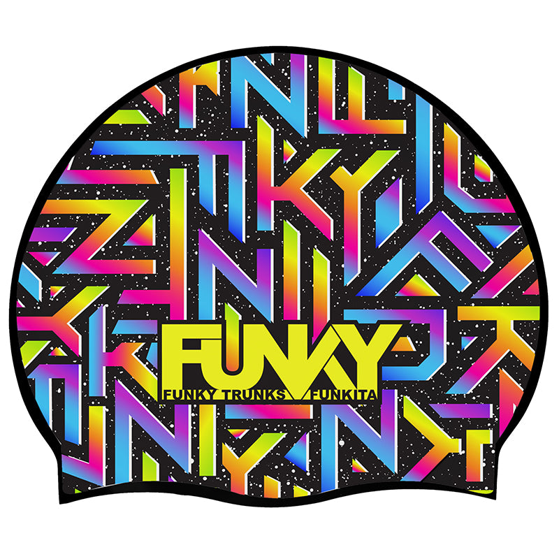 Funky - Brand Galaxy - Silicone Swimming Cap