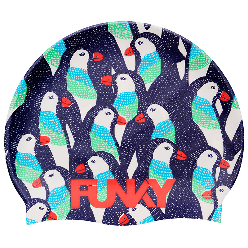 Funky - Pengoo Parade - Silicone Swimming Cap