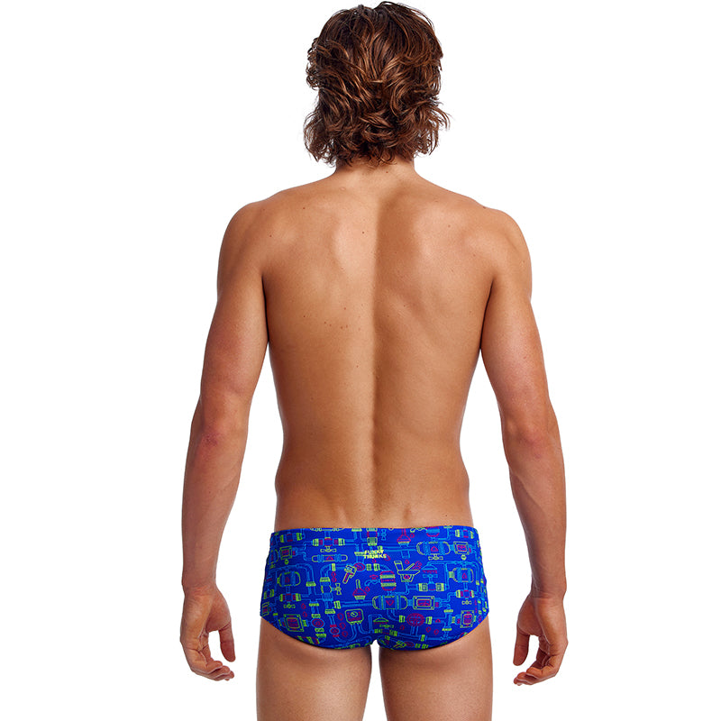 Funky Trunks - Backed Up - Mens Eco Sidewinder Trunks