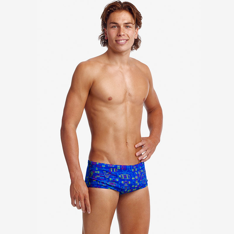 Funky Trunks - Backed Up - Mens Eco Sidewinder Trunks