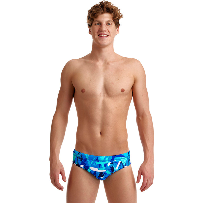 Funky Trunks - Bashed Blue - Mens Classic Briefs