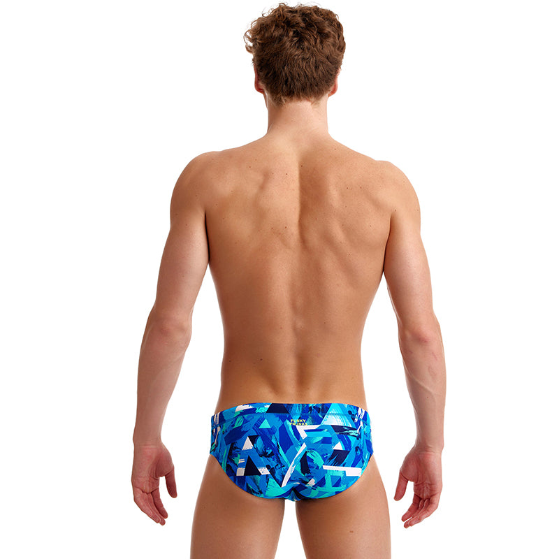 Funky Trunks - Bashed Blue - Mens Classic Briefs