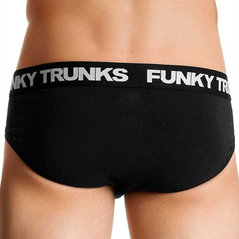 Funky Trunks - Black Attack - Mens Underwear Briefs