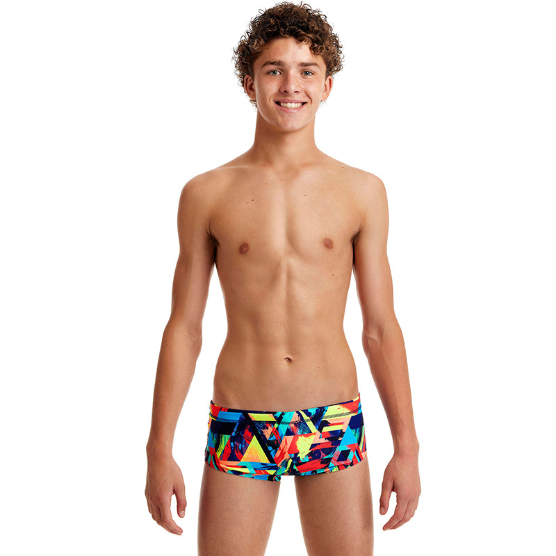 Funky Trunks - Blocked Bars - Boys Sidewinder Trunks